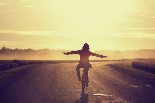 woman on bike